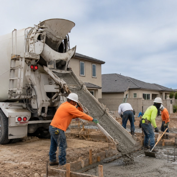Dukungan beton ready mix untuk residential construction