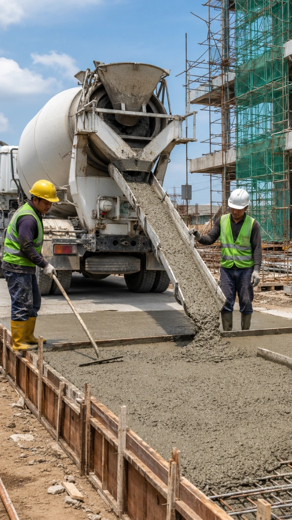 Keunggulan menggunakan ready mix K300 untuk gedung, jalan beton, dan struktur menengah